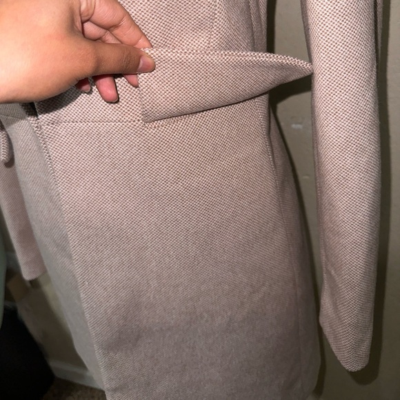 Zara Pink lapel Frock Coat Size S - Picture 8 of 12